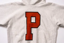 Sweatshirts-Joe McCoy Hooded Sweatshirt / 'P' Silver Gray