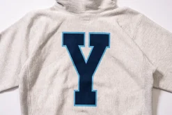 Sweatshirts-Joe McCoy Hooded Sweatshirt / 'Y' Silver Gray