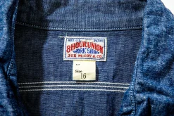Shirts-Joe McCoy 8Hu Chambray Serviceman Shirt 120 Blue