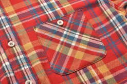 Shirts-Joe McCoy 8Hu Check Flannel Shirt 90 Red