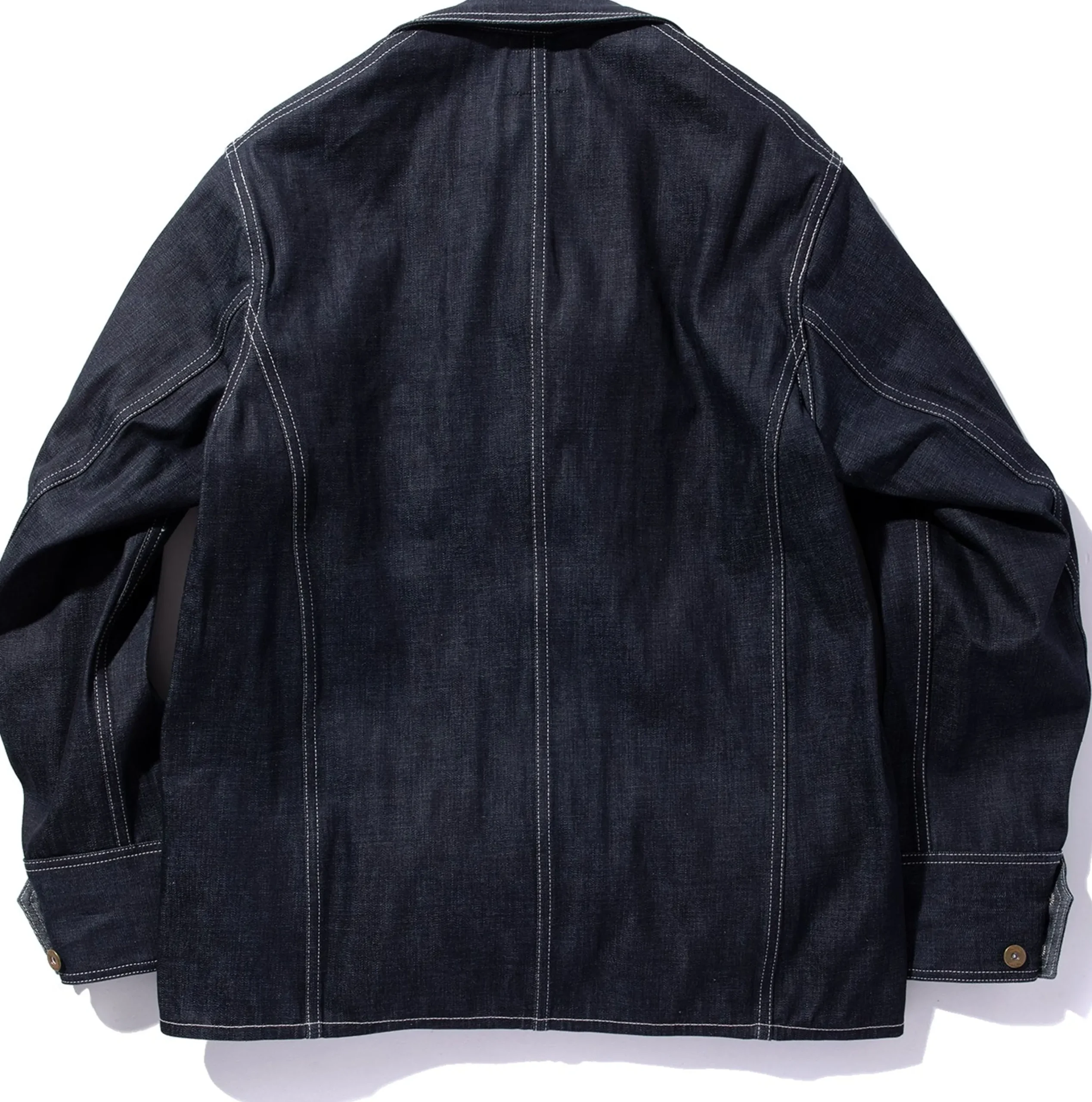 Denim-Joe McCoy 8Hu Denim Chore Coat Indigo
