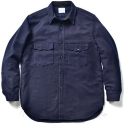 Shirts-Joe McCoy 8Hu Heavy Moleskin Shirt 140 Navy