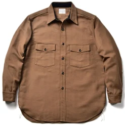 Shirts-Joe McCoy 8Hu Heavy Moleskin Shirt Brown