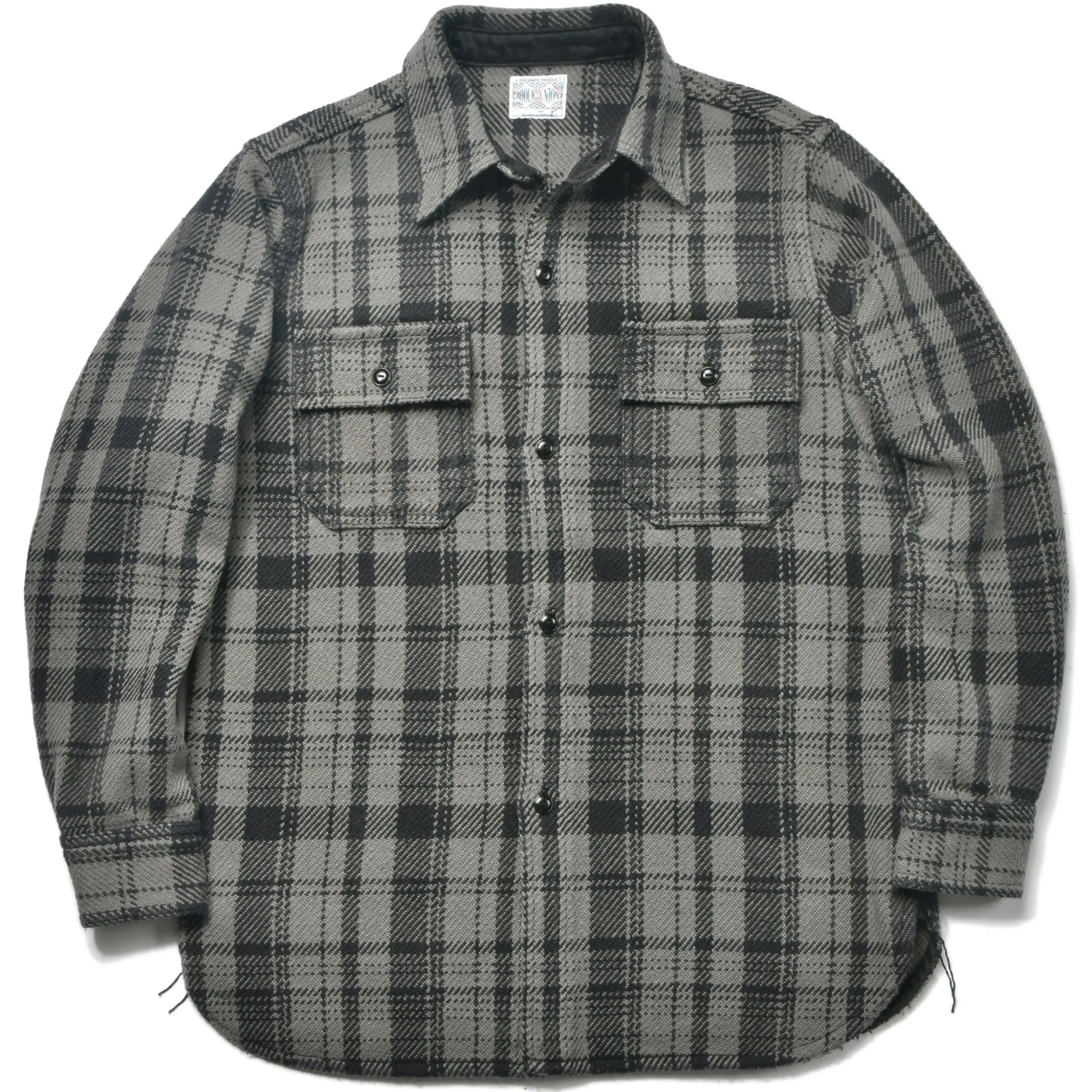 Shirts-Joe McCoy 8Hu Heavy Weight Flannel Shirt 020 Gray