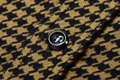 Shirts-Joe McCoy 8Hu Houndstooth Flannel Shirt Mustard