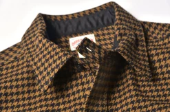 Shirts-Joe McCoy 8Hu Houndstooth Flannel Shirt Mustard