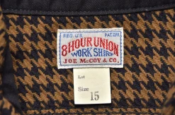 Shirts-Joe McCoy 8Hu Houndstooth Flannel Shirt Mustard