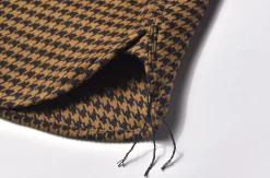 Shirts-Joe McCoy 8Hu Houndstooth Flannel Shirt Mustard