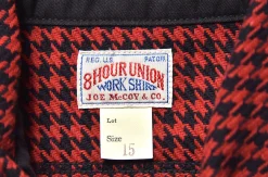 Shirts-Joe McCoy 8Hu Houndstooth Flannel Shirt Red