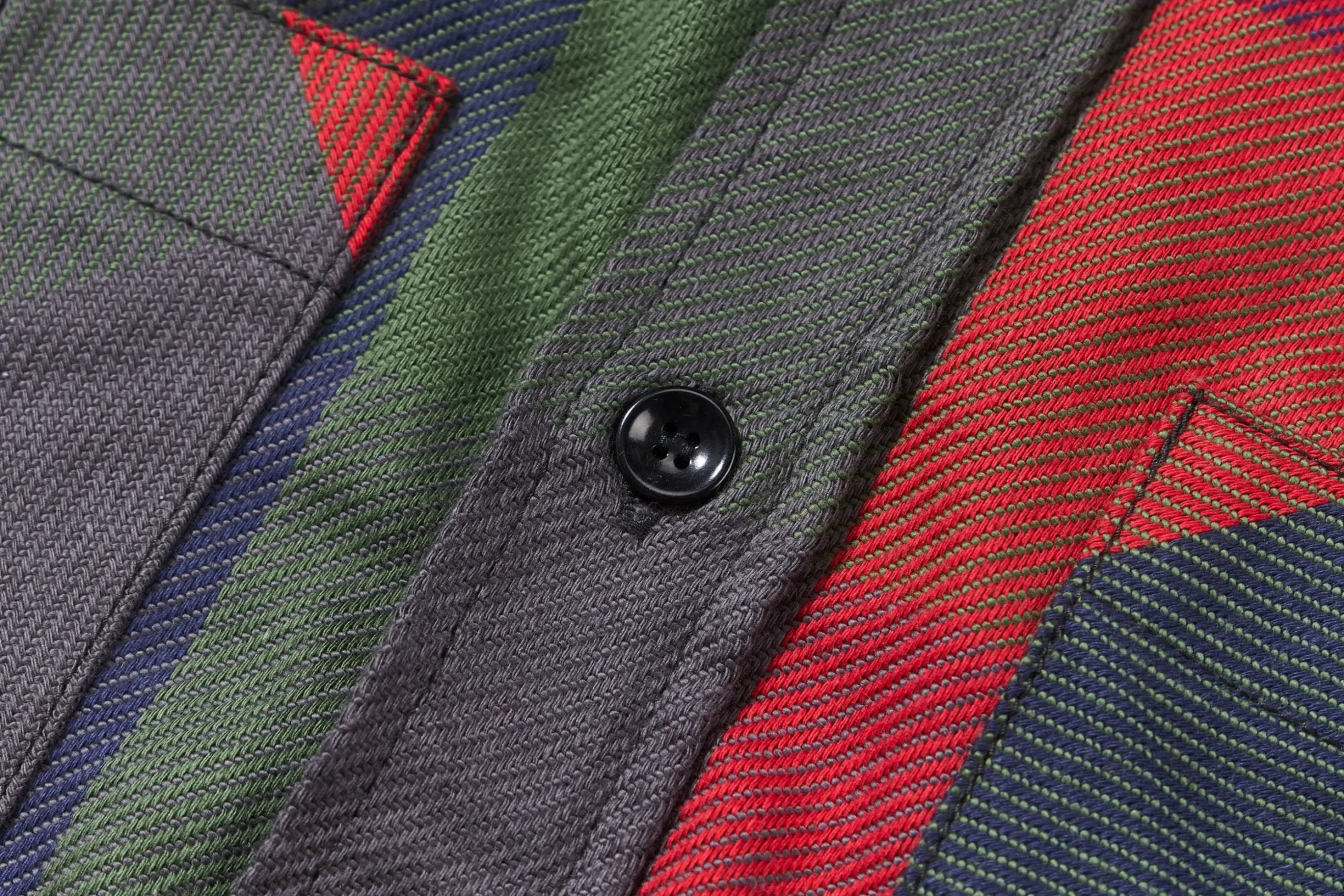Shirts-Joe McCoy 8Hu Multicolor Check Flannel Shirt Tri Color
