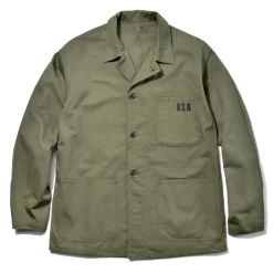 Military-The Real McCoy's Jacket, Utility N-3 / Stencil 150 Olive