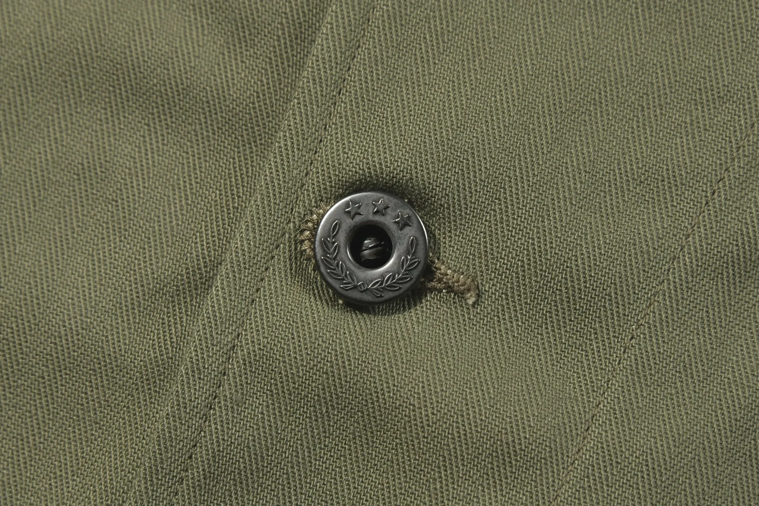 Military-The Real McCoy's Jacket, Utility N-3 / Stencil 150 Olive