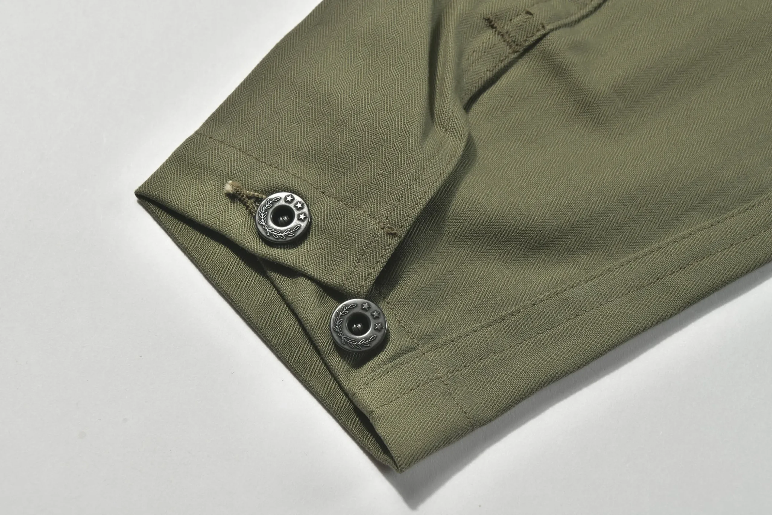 Military-The Real McCoy's Jacket, Utility N-3 / Stencil 150 Olive