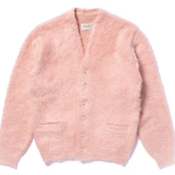 Sweatshirts-Joe McCoy Jm Mohair Cardigan Flamingo