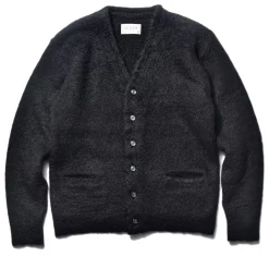 Knitwear-Joe McCoy Jm Mohair Cardigan Black