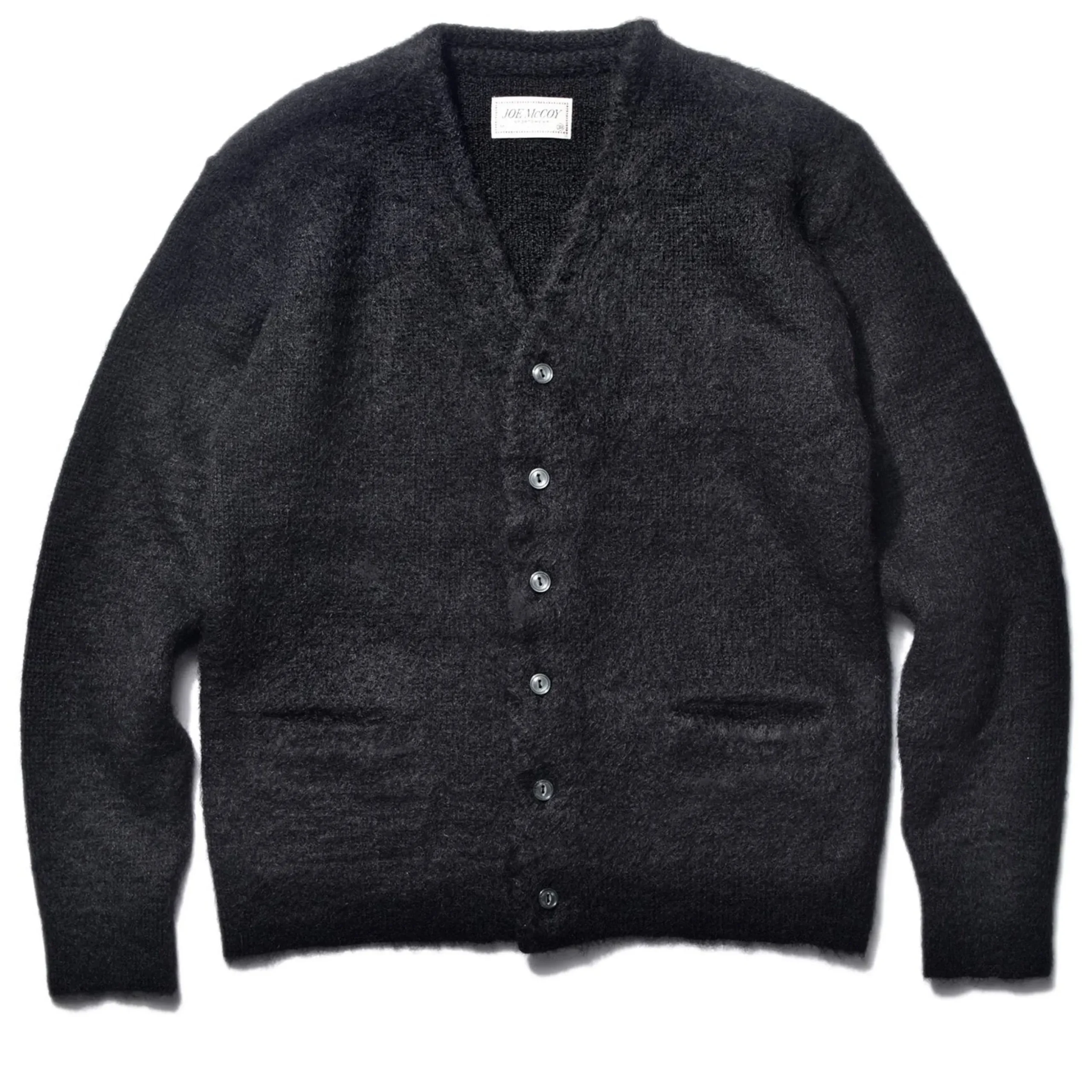 Knitwear-Joe McCoy Jm Mohair Cardigan Black