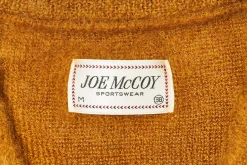 Knitwear-Joe McCoy Jm Mohair V-Neck Sweater Mustard