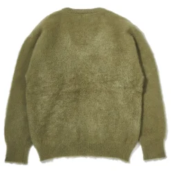 Knitwear-Joe McCoy Jm Mohair V-Neck Sweater Mint