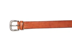 Belts-Joe McCoy Bend Leather Belt 050 Brown
