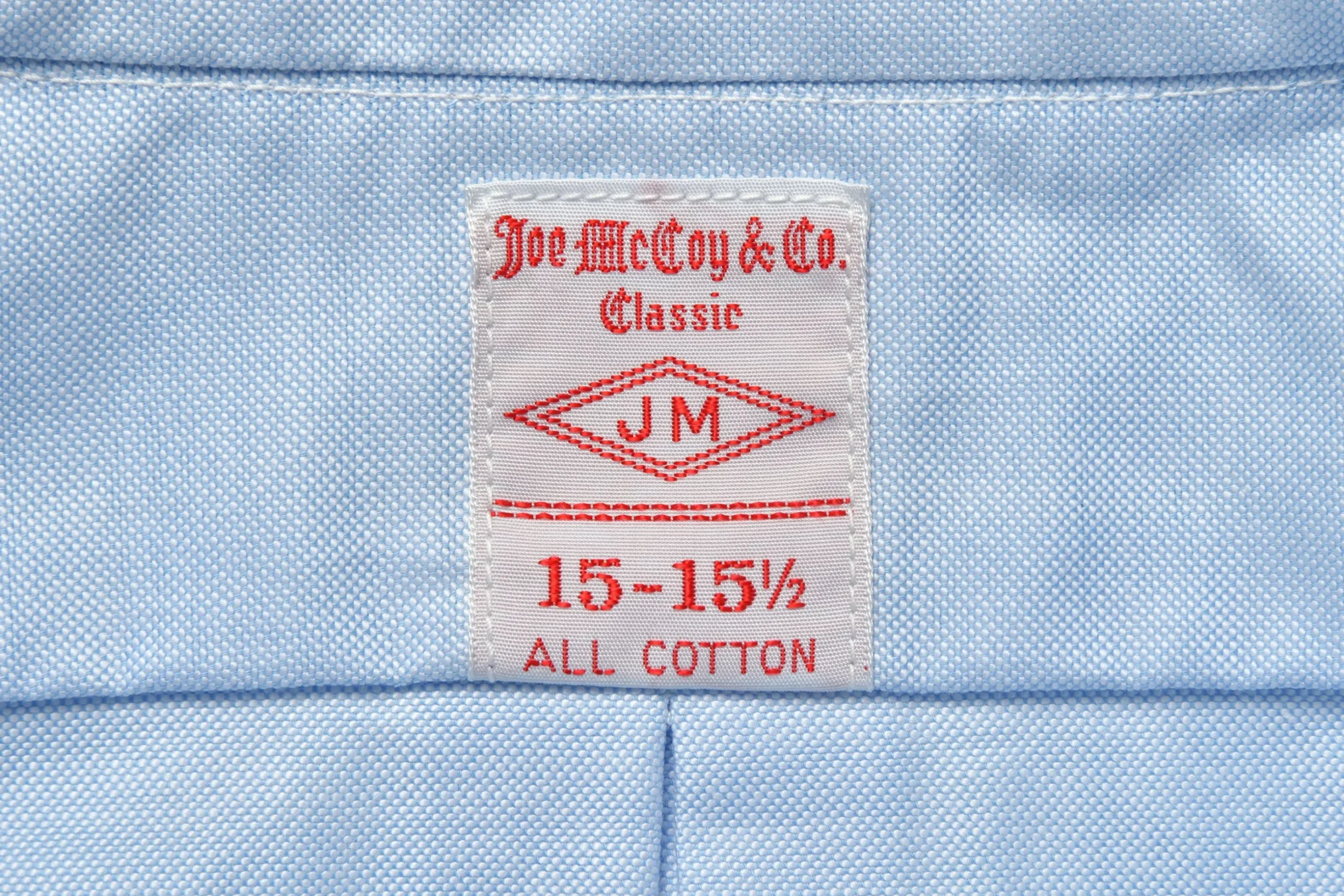Shirts-Joe McCoy Button Down Shirt 123 Light Blue