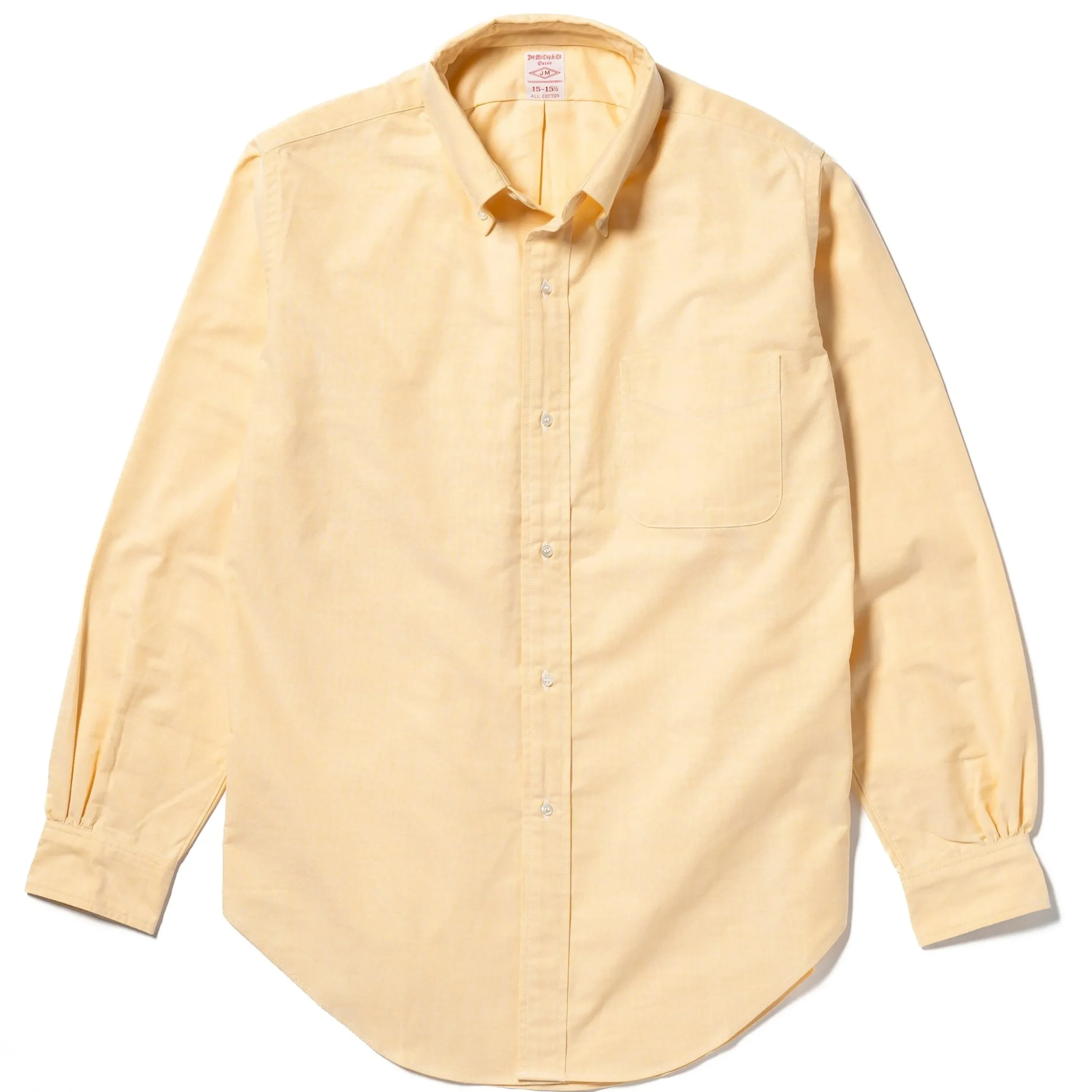 Shirts-Joe McCoy Button Down Shirt 060 Yellow