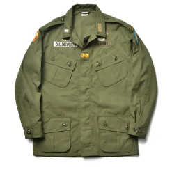 Military-The Real McCoy's Jungle Fatigue Jacket / Collinsworth 150 Olive