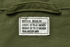 Military-The Real McCoy's Jungle Fatigue Jacket / Collinsworth 150 Olive