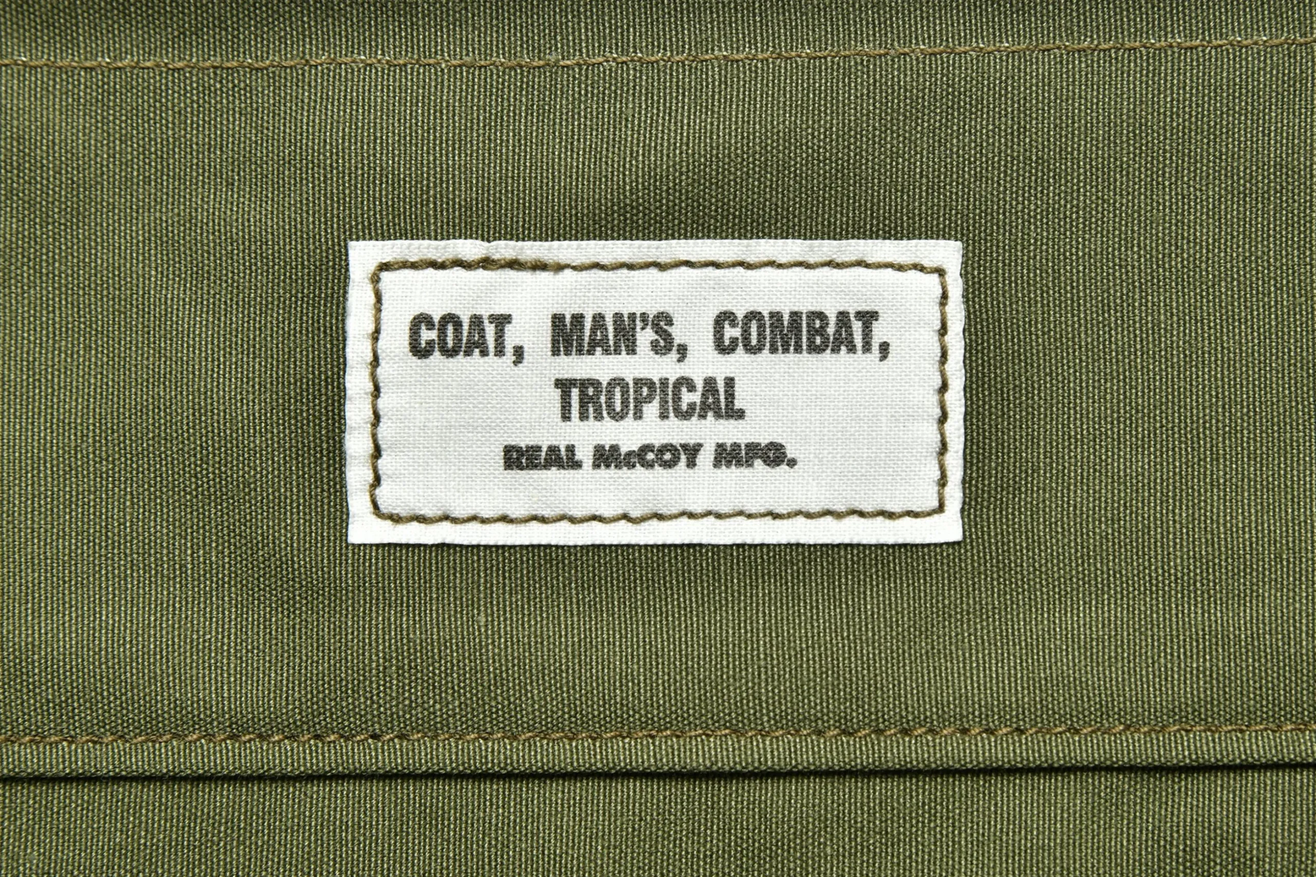 Military-The Real McCoy's Jungle Fatigue Jacket / Collinsworth 150 Olive