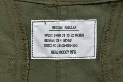 Shorts-The Real McCoy's Jungle Fatigue Shorts (Model 220) 150 Olive