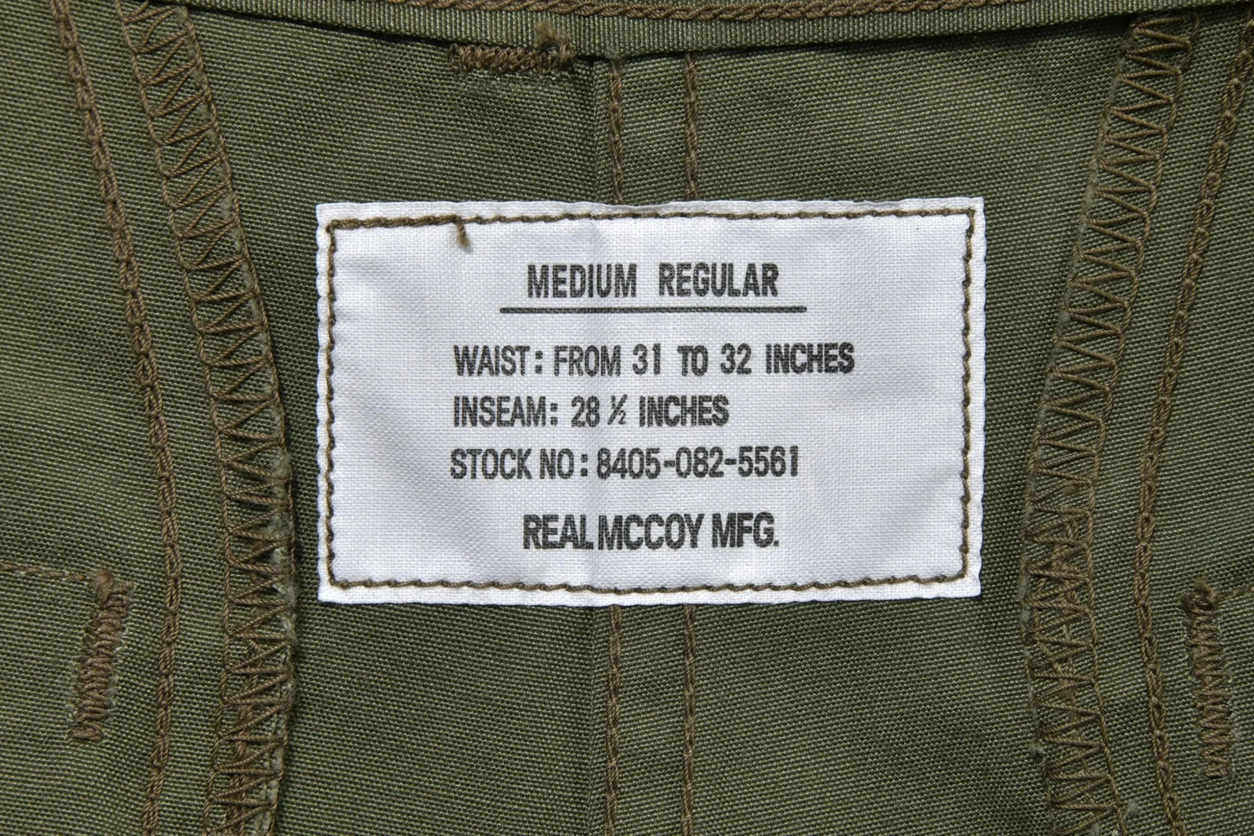 Shorts-The Real McCoy's Jungle Fatigue Shorts (Model 220) 150 Olive