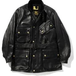 Leather-Joe McCoy Leather Enduro Trial Jacket Black