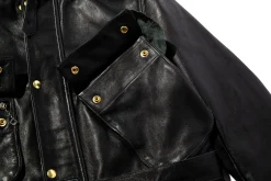 Leather-Joe McCoy Leather Enduro Trial Jacket Black