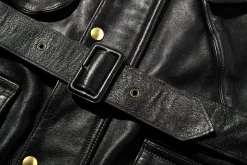 Leather-Joe McCoy Leather Enduro Trial Jacket Black