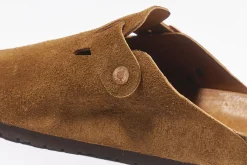 Footwear-Joe McCoy Leather Foot-Support Clogs 053 Raw Sienna