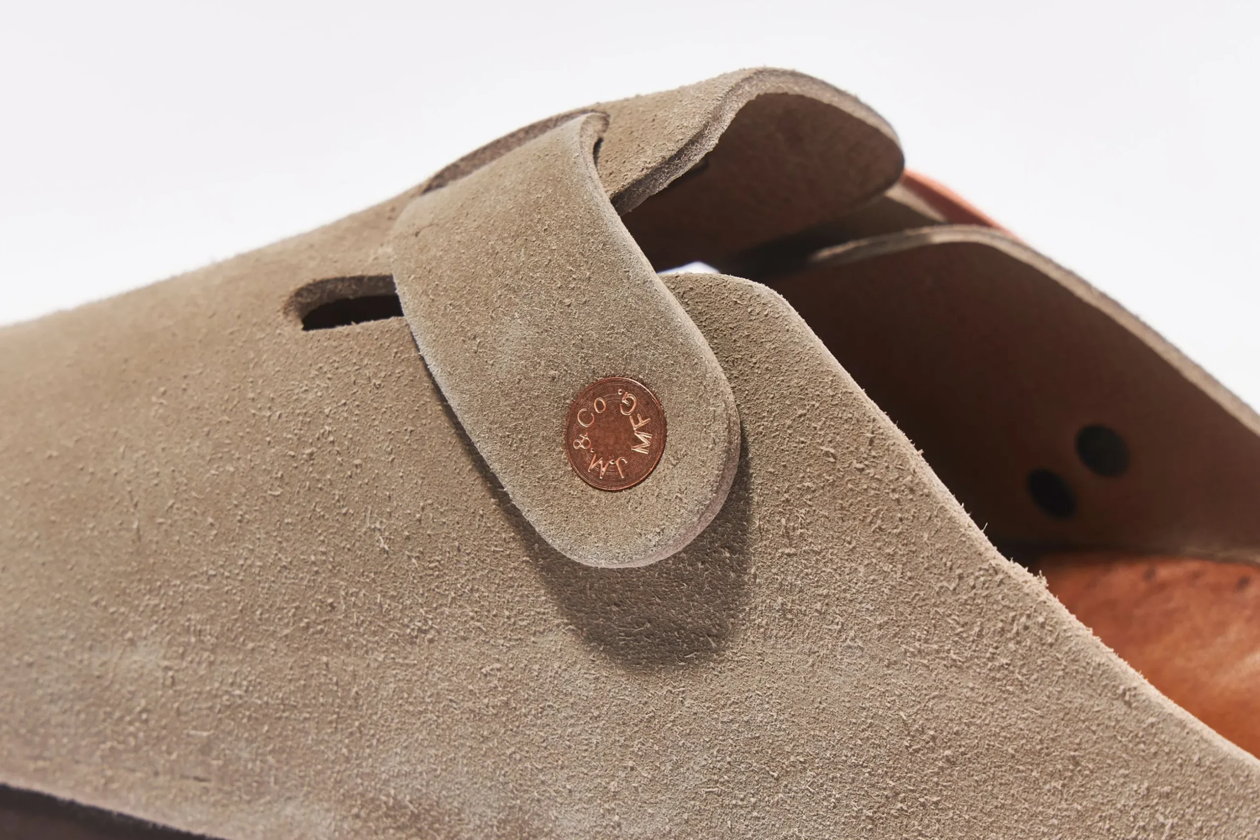 Footwear-Joe McCoy Leather Foot-Support Clogs 044 Taupe