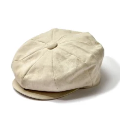 Hats-Joe McCoy Linen Newsboy Cap 041 Beige