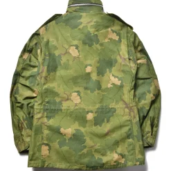 Military-The Real McCoy's M-65 Field Coat / Mitchell Pattern 160 Green