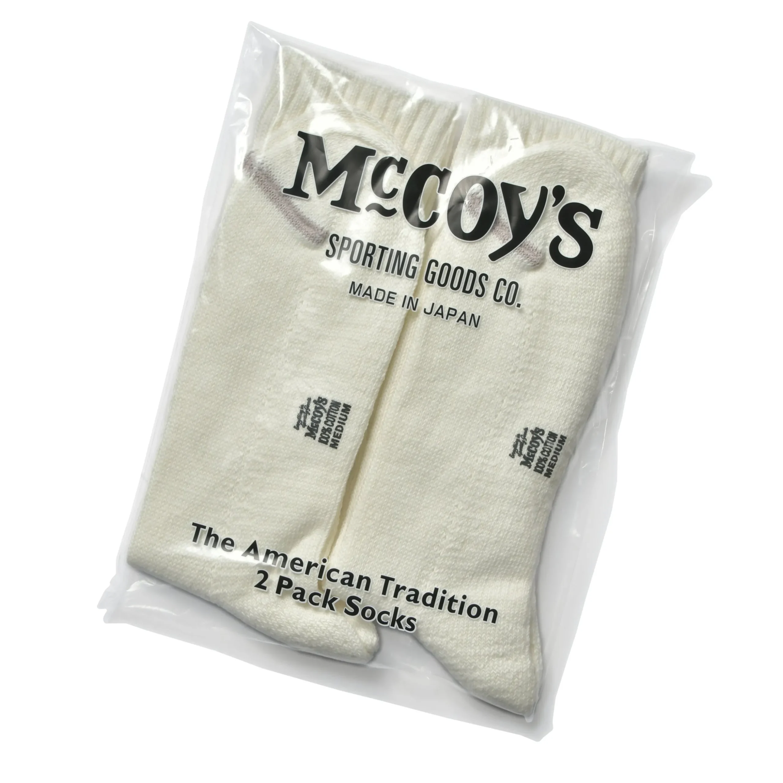 Socks-Joe McCoy Mccoy'S 2 Pcs Pack Socks 10 White