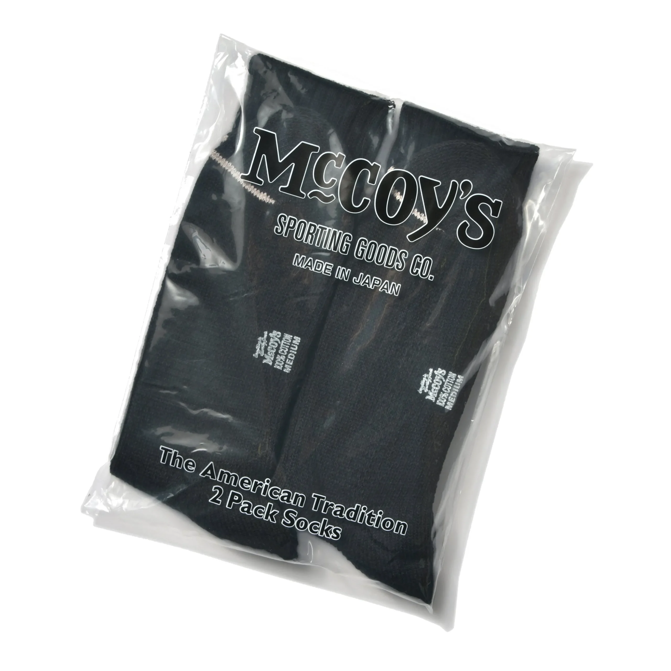 Socks-Joe McCoy Mccoy'S 2 Pcs Pack Socks 30 Black