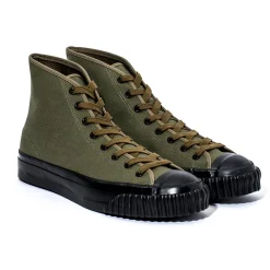 Footwear-The Real McCoy's Military Canvas Training Shoes 160 Olive