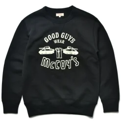 Sweatshirts-The Real McCoy's Military Print Sweatshirt / Good Guys Wear Mccoy'S 030 Black
