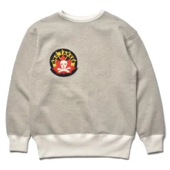 Sweatshirts-The Real McCoy's Military Print Sweatshirt / Hmc Tanker Oatmeal