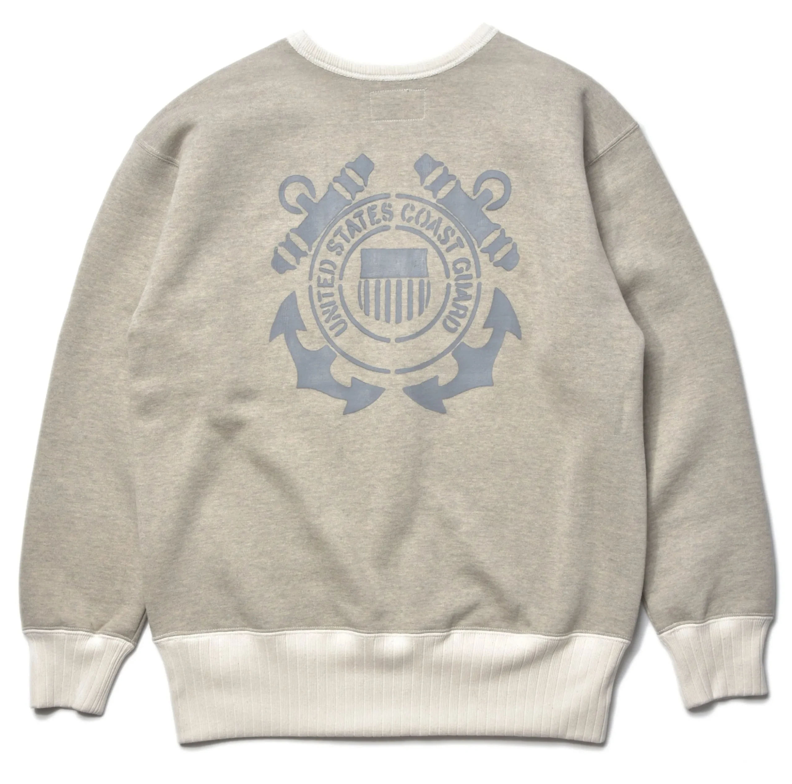 Sweatshirts-The Real McCoy's Military Print Sweatshirt / Hmc Tanker Oatmeal
