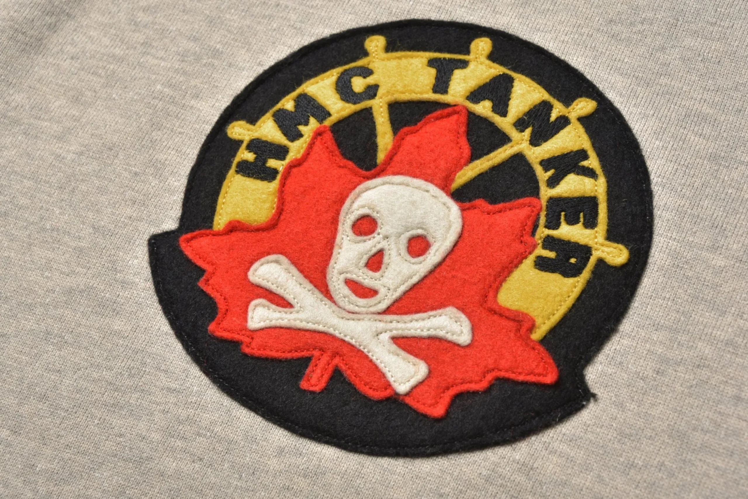 Sweatshirts-The Real McCoy's Military Print Sweatshirt / Hmc Tanker Oatmeal