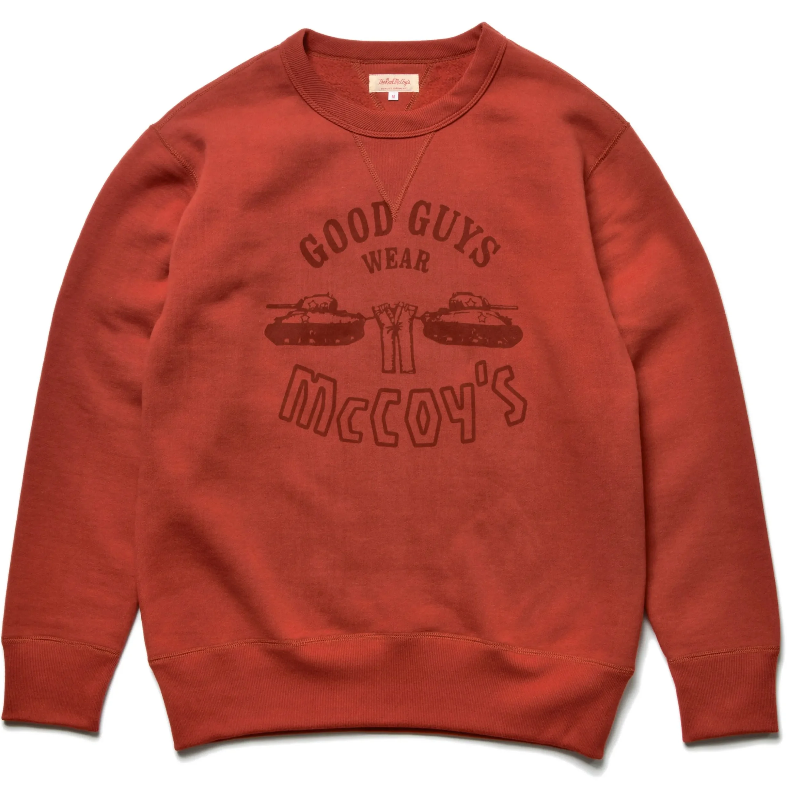 Sweatshirts-The Real McCoy's Military Print Sweatshirt / Good Guys Wear Mccoy'S 091 Cherry