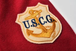 Shirts-The Real McCoy's Military Souvenir Wool Shirt / U.S. Navy Red