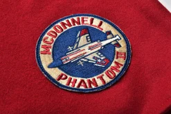 Shirts-The Real McCoy's Military Souvenir Wool Shirt / U.S. Navy Red