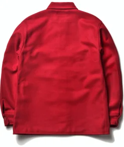 Shirts-The Real McCoy's Military Souvenir Wool Shirt Red