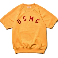 Sweatshirts-The Real McCoy's Military S/S Sweatshirt / Usmc 060 Yellow