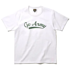 T-Shirts-The Real McCoy's Military Tee / Go Army White
